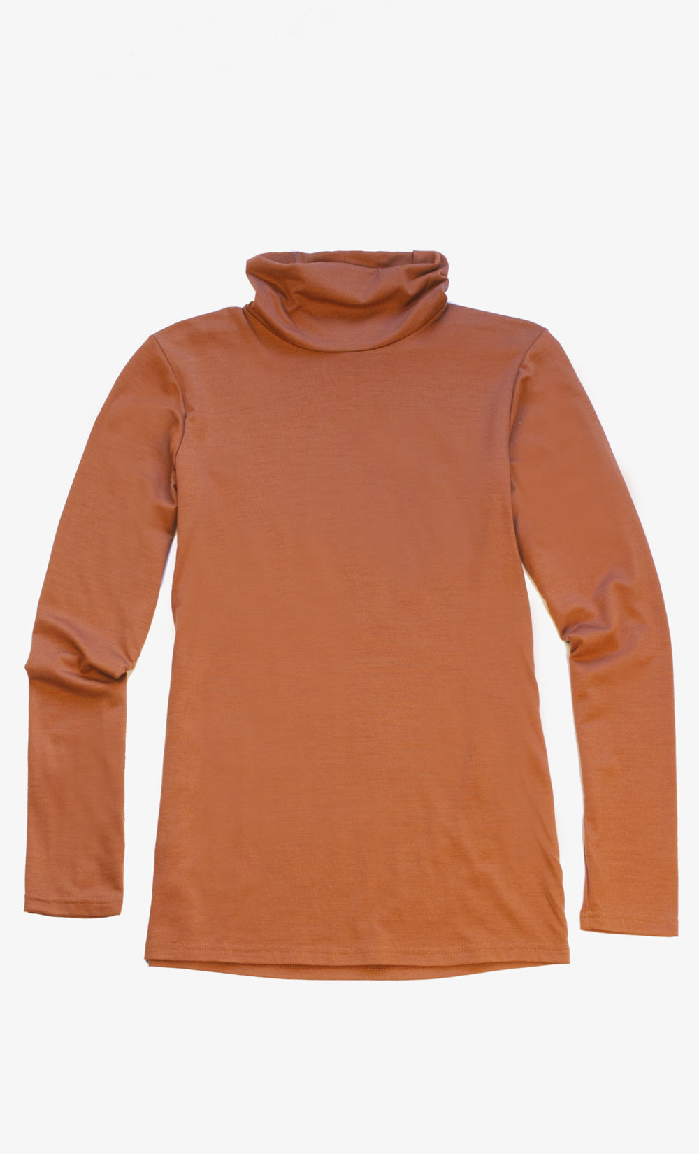 Col roulé Femme - Orange brulé