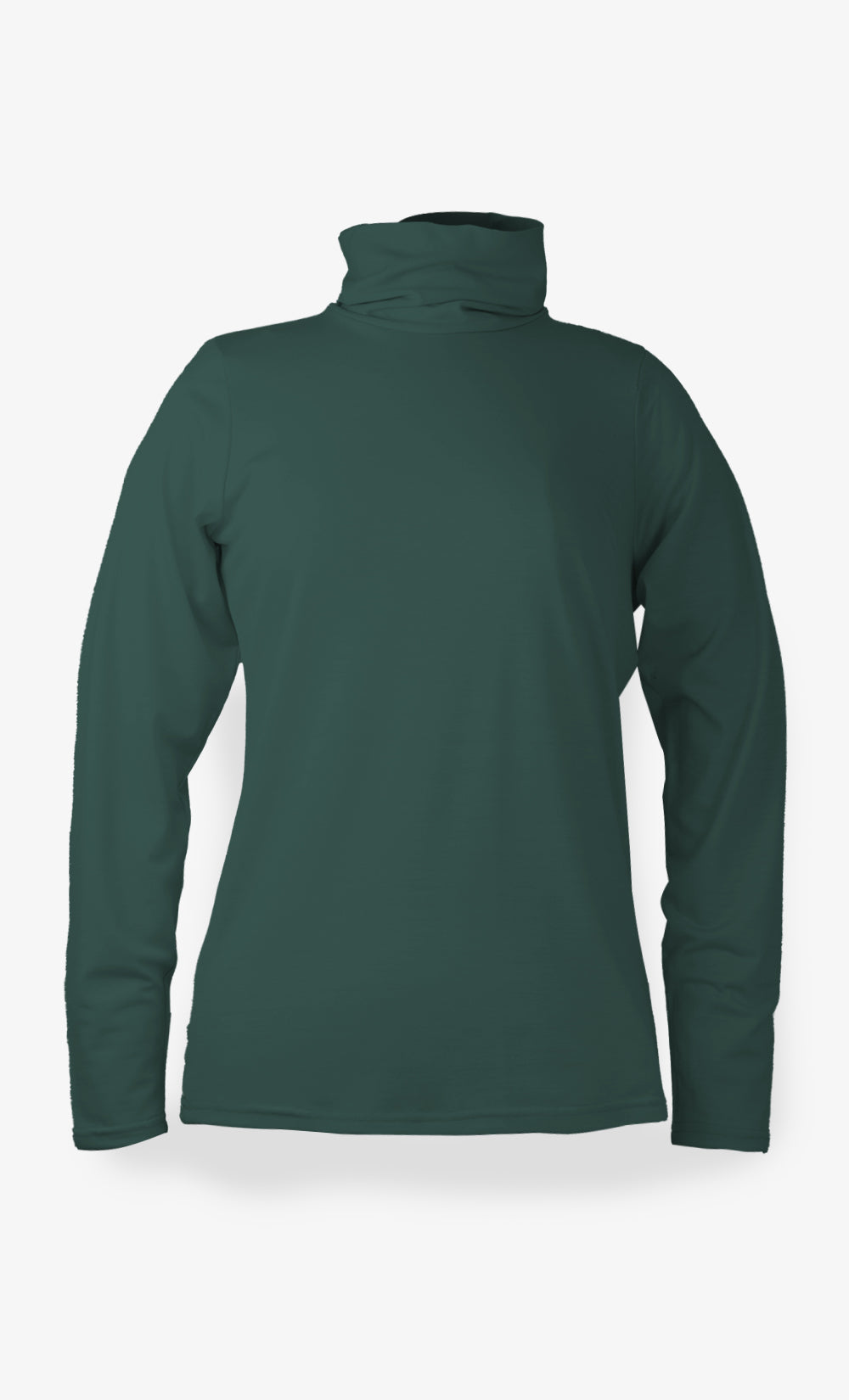 Col Roulé Mérinos Femme - Vert-foncé