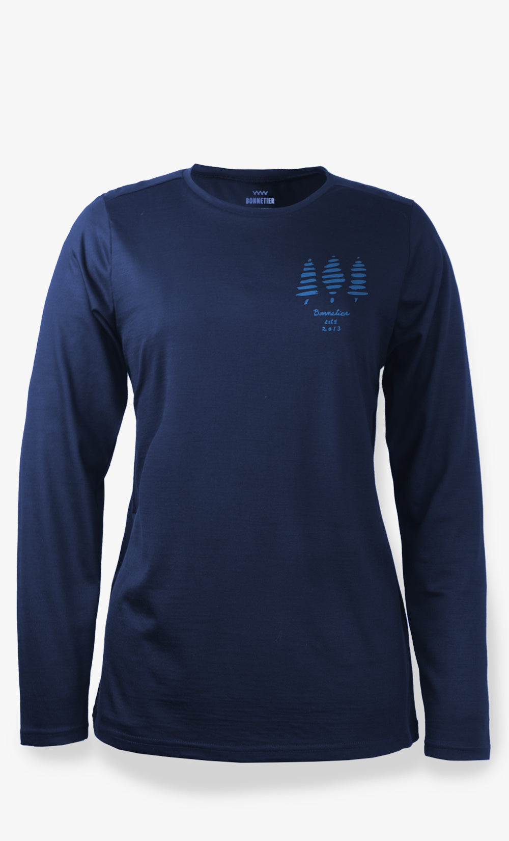 Women's Merino Stretchwool™ Long Sleeve Navy - Tree 2013