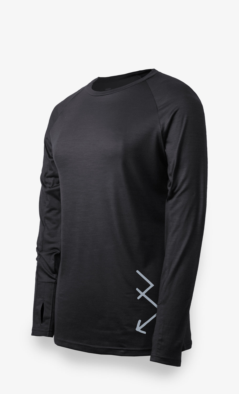 Women's Performance Long Sleeve Merino Stretchwool™ Shirt - Black - Arrows
