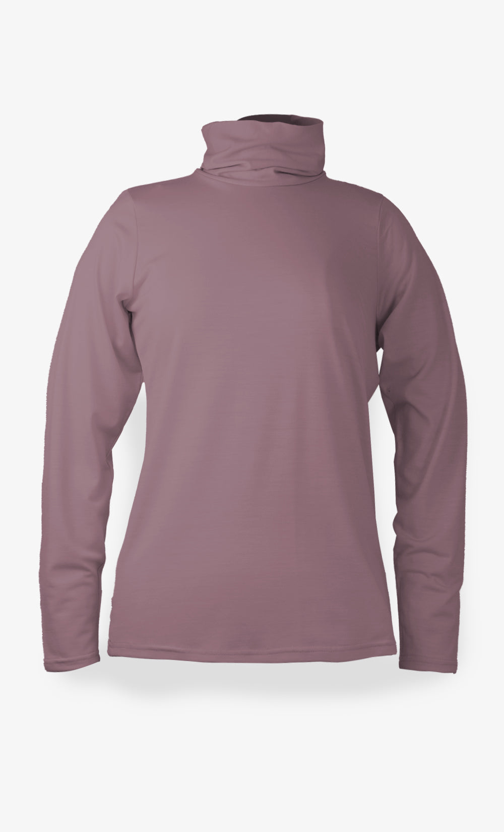 Col Roulé Mérinos Femme - Vieux-Rose