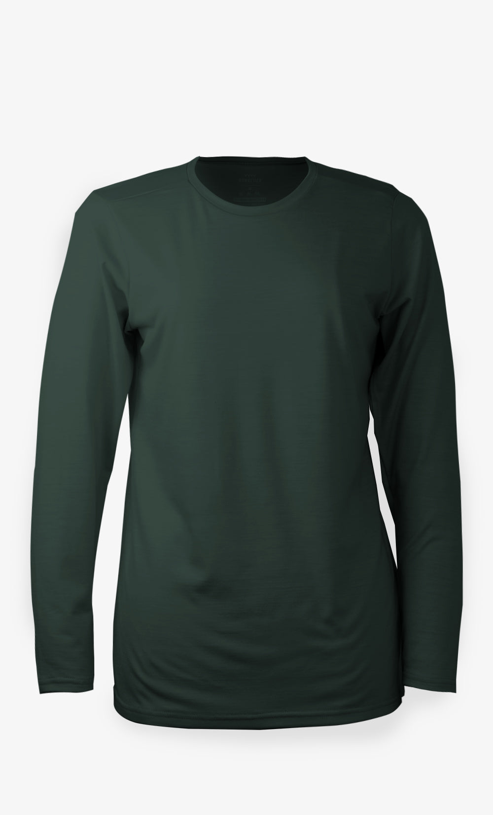 Manches longues Mérinos Femme Techpro Vert Foncé - Uni