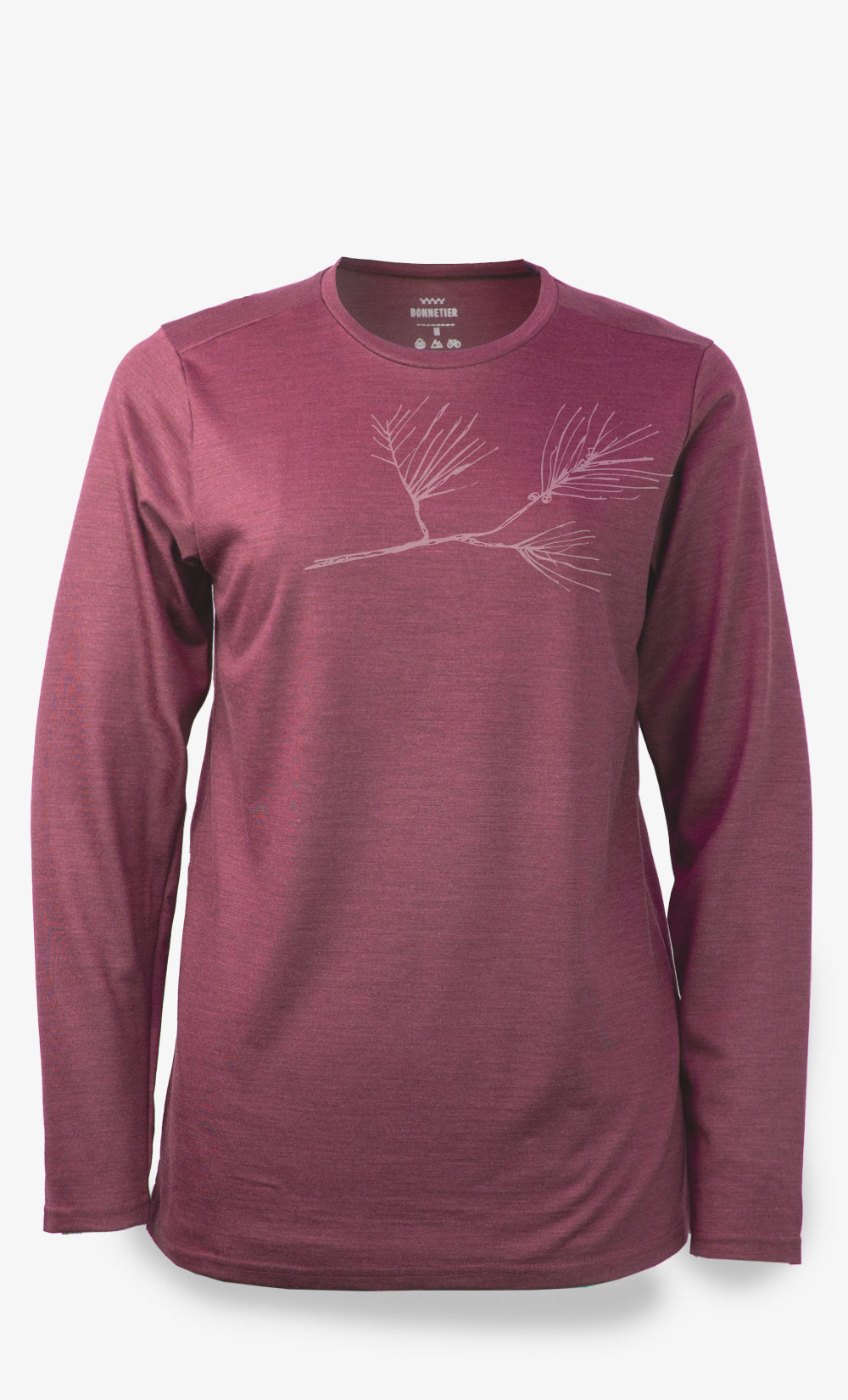 Manches longues Mérinos Femme Techpro Terra-Rosa - Branche de Pin