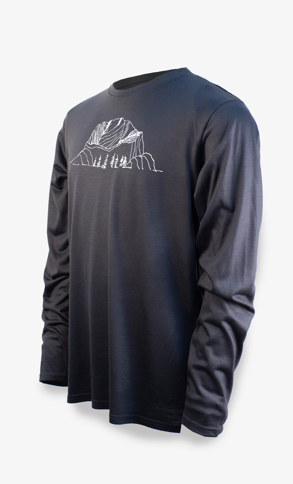 Men's Merino Long Sleeve Charcoal -Mont