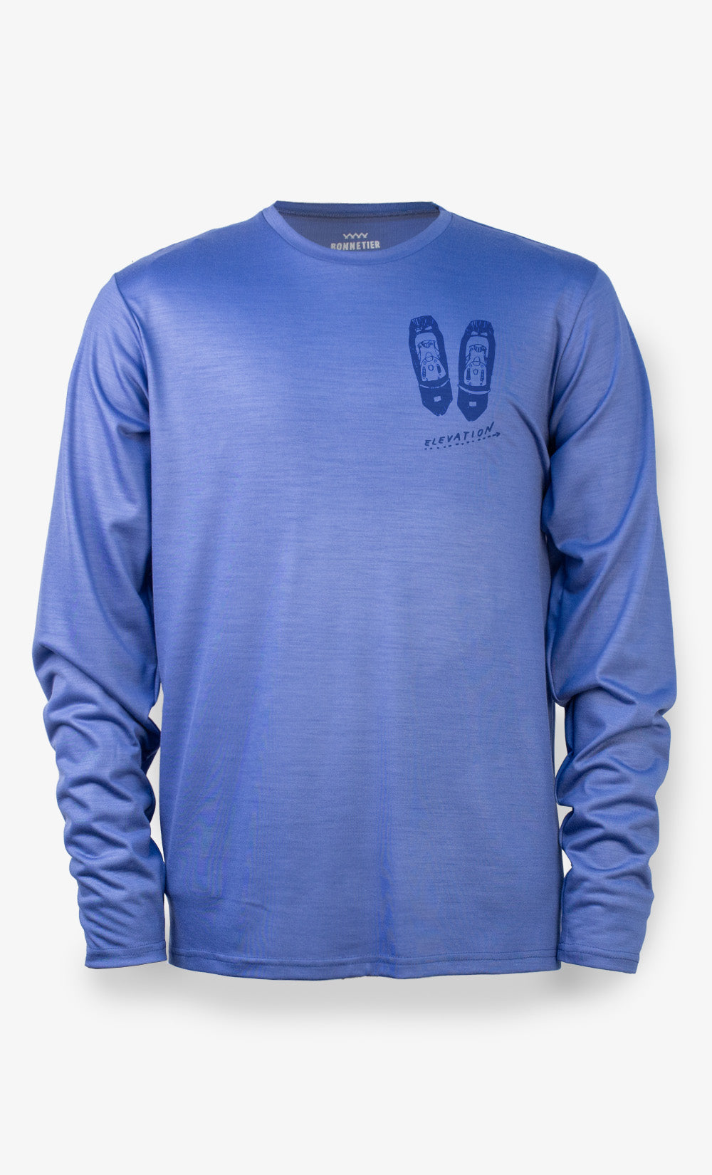 Men's Merino Long Sleeve Blue - Racket