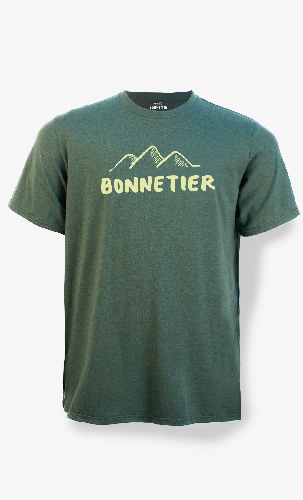 T-Shirt Homme Vert Chiné - Bonnetier Fest