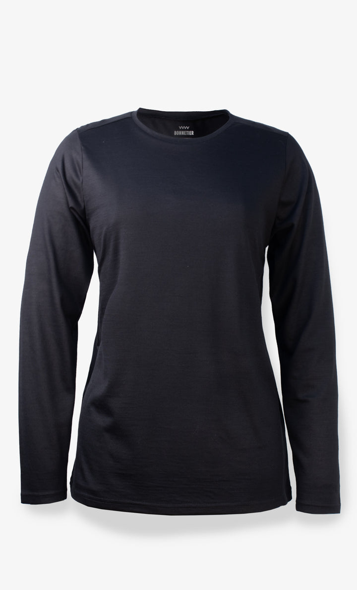 Women's Merino Ski top - Black