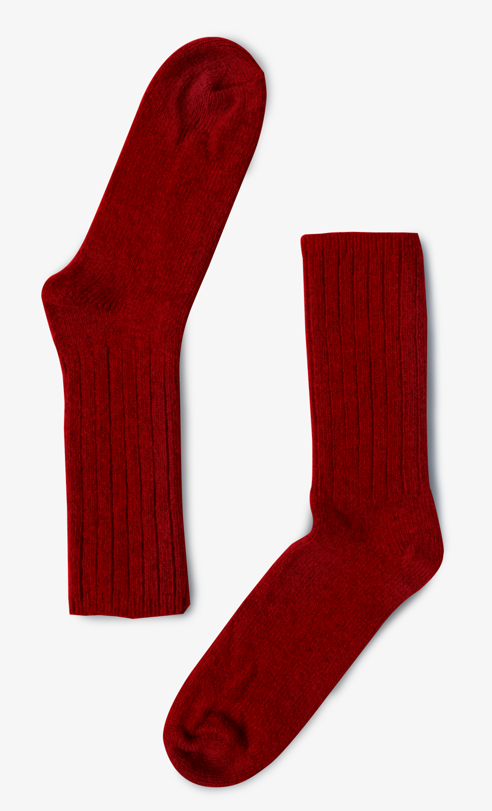 Lamb and Merino wool socks - Red